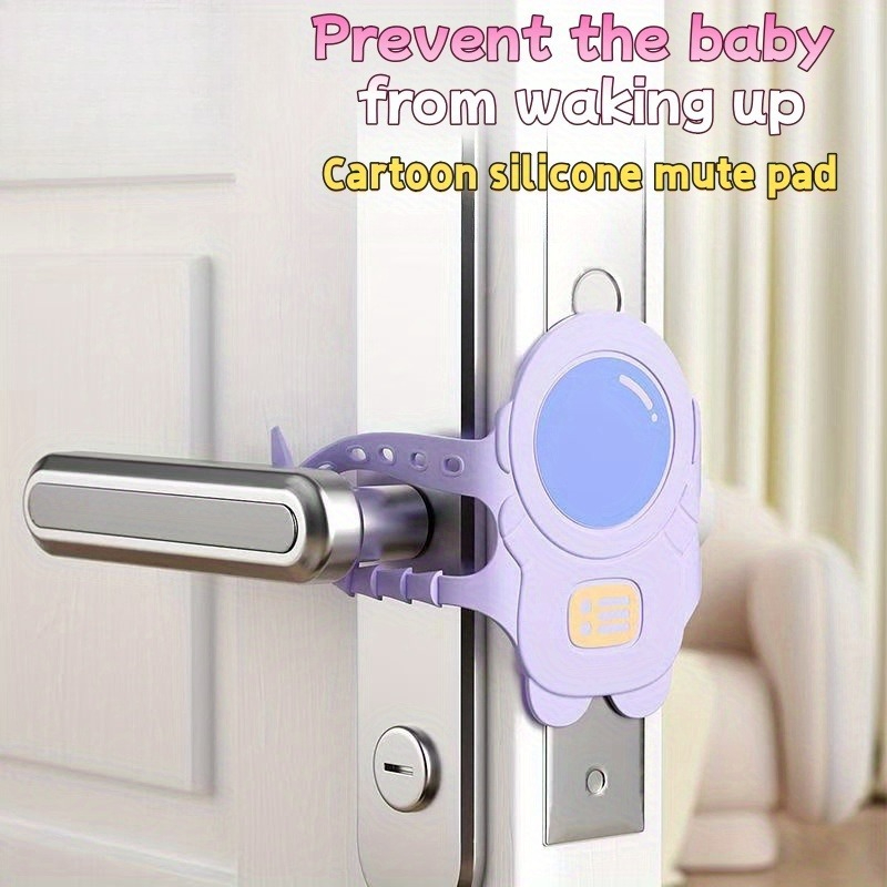 Baby Nursery Cushion - ドアサイレンサー ドアラッチカバー 静かに閉まるパッドで、赤ちゃんの部屋の騒音を軽減します ドアが叩き付けるのを防ぐクッション