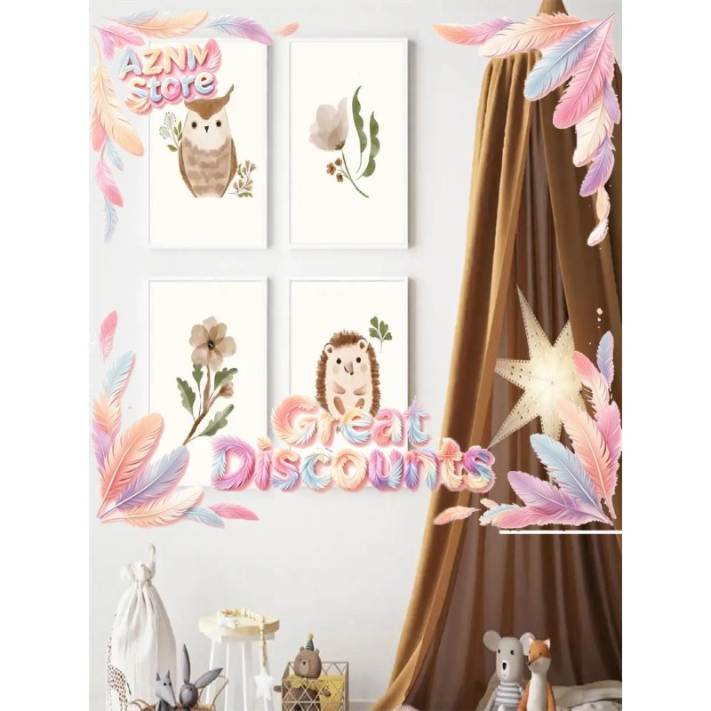 Baby Nursery Animal Theme - 2026年保育園ウォールアート リス、フクロウ、キツネ、ハリネズミ キャンバスポスター プリント ボヘミアンスタイル ベビー・キッズルームデコレーション