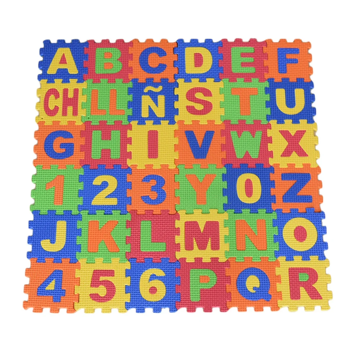 Baby Nursery Cushion - フォームプレイマット,アルファベット文字,数字,教育玩具,柔らかいクッション,赤ちゃんの手工芸品,床用ギフト,9cm, 36個