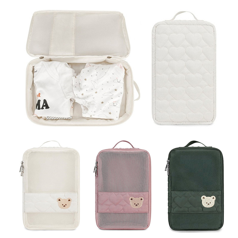 Diaper Caddy Organizer - ポータブルベビーおむつバッグ防水ベビー用品オーガナイザージッパートラベルママバッグおむつおむつキャディ収納ベビー必需品