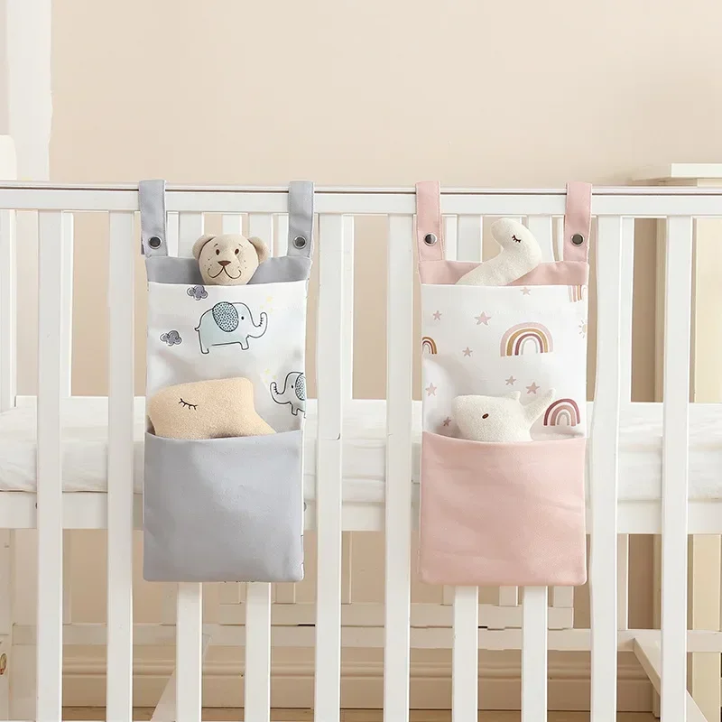 Diaper Caddy Organizer - ベビーベッドオーガナイザーベッドぶら下げ収納袋ベビーベッドおむつオーガナイザー子供のおもちゃポケットベビーベッドバッグ新生児ベビーベッドベッドサイドオーガナイザー