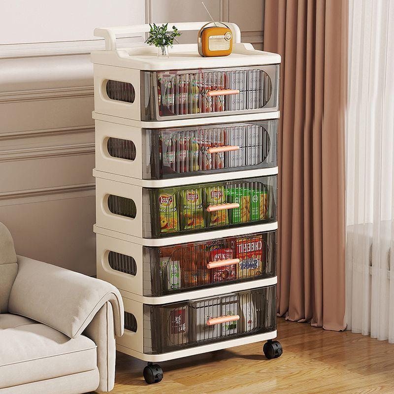 Baby Nursery Cart - 子供のおもちゃ収納キャビネット多層引き出しモバイルベビー授乳保育園寝室小型カートホームオーガナイザー