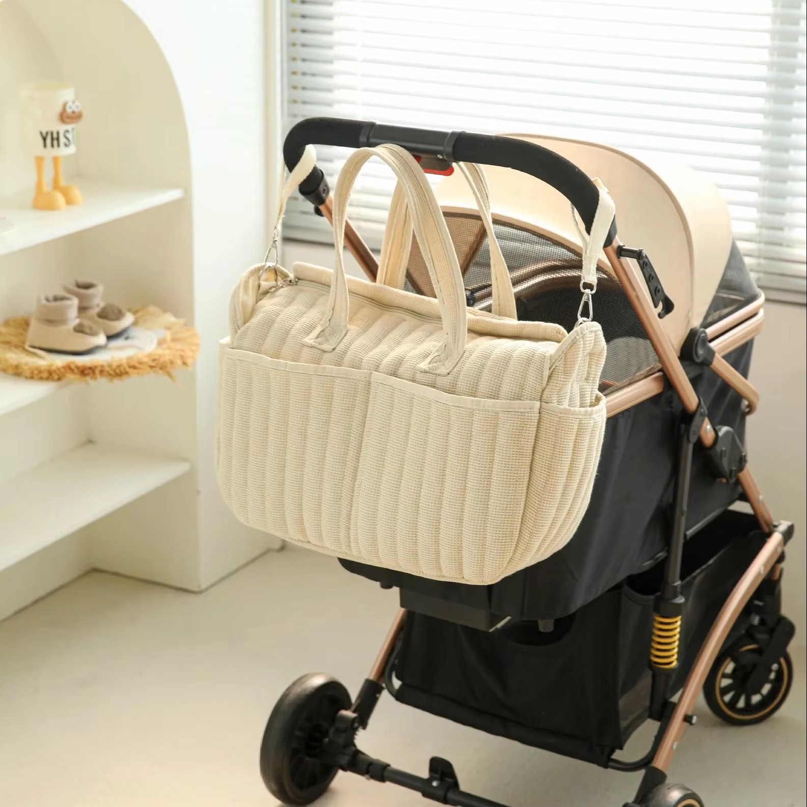Diaper Caddy Organizer - ファッションベビーおむつバッグ高級デザイナーハンドバッグ女性用ママトートバッグ防水多機能授乳バッグベビーオーガナイザー