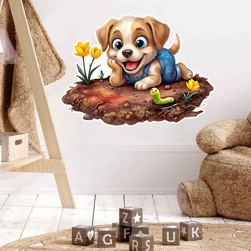 ウッドランドベイビーインガーデン壁画ステッカー - 子供部屋 - Baby Nursery Mural Wallpaper のレビューと価格