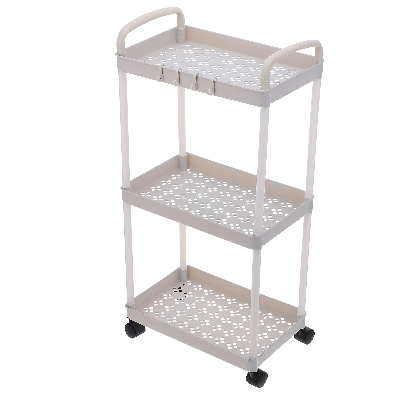 3段式プラスチック製ユーティリティカート、キッチン、バスルー - Baby Nursery Cart のレビューと価格