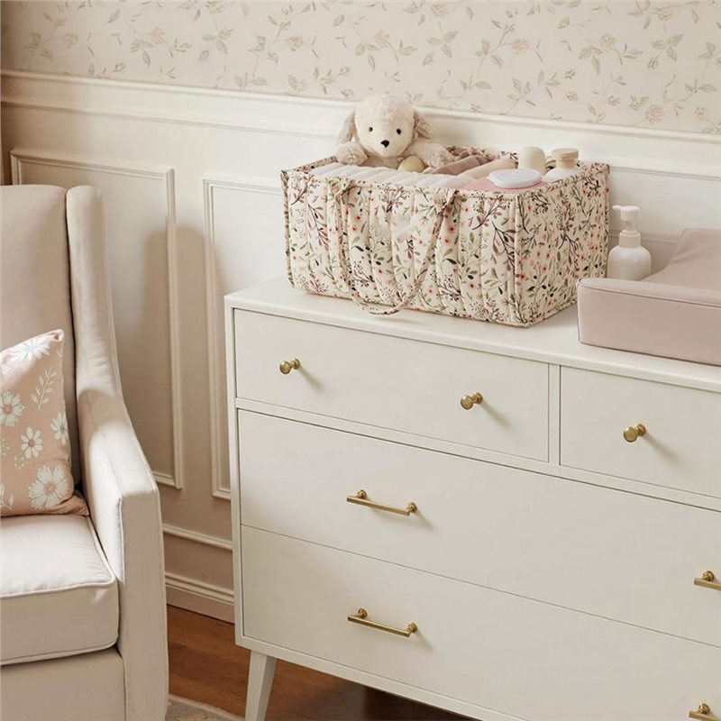 AINY-フローラルおむつ収納オーガナイザー、スタイリッシュ - Baby Nursery Must Haves のレビューと価格