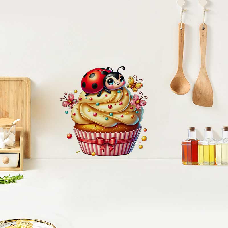 かわいいてんとう虫ウォールステッカーベビーキッズルーム装飾壁 - Baby Nursery Mural Wallpaper のレビューと価格