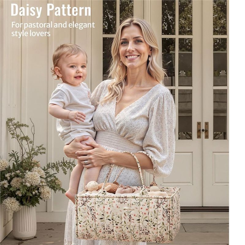 WOTT-スタイリッシュな花柄おむつ収納オーガナイザー、保育 - Baby Nursery Must Haves のレビューと価格