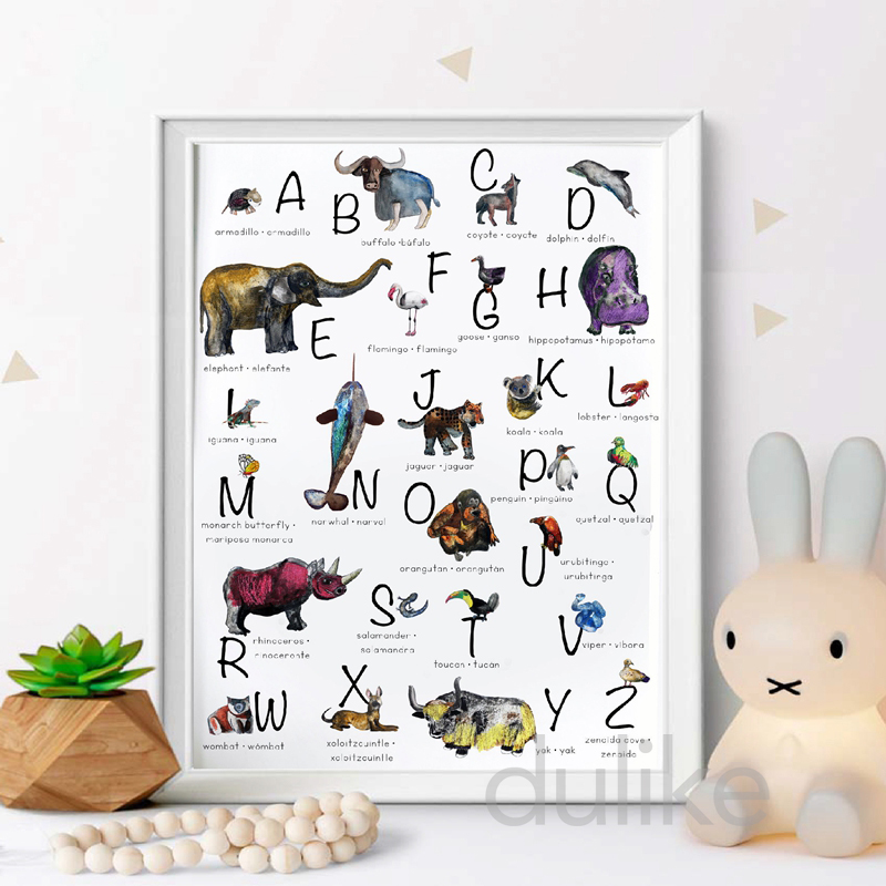 スペインの子供の寝室のアート装飾キャンバス絵画、夢がインスピ - Baby Nursery Quotes Wall Art のレビューと価格