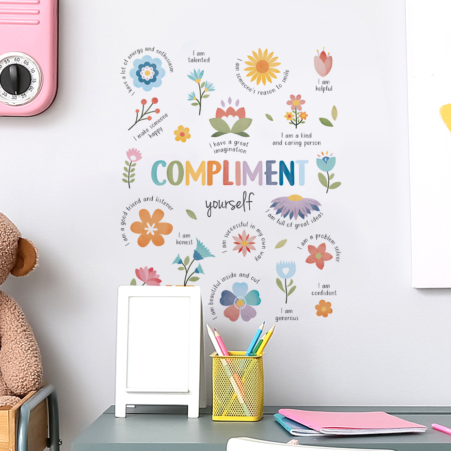 英語のカラフルな心に強く訴える引用水彩ウォールステッカー子供 - Baby Nursery Quotes Wall Art のレビューと価格