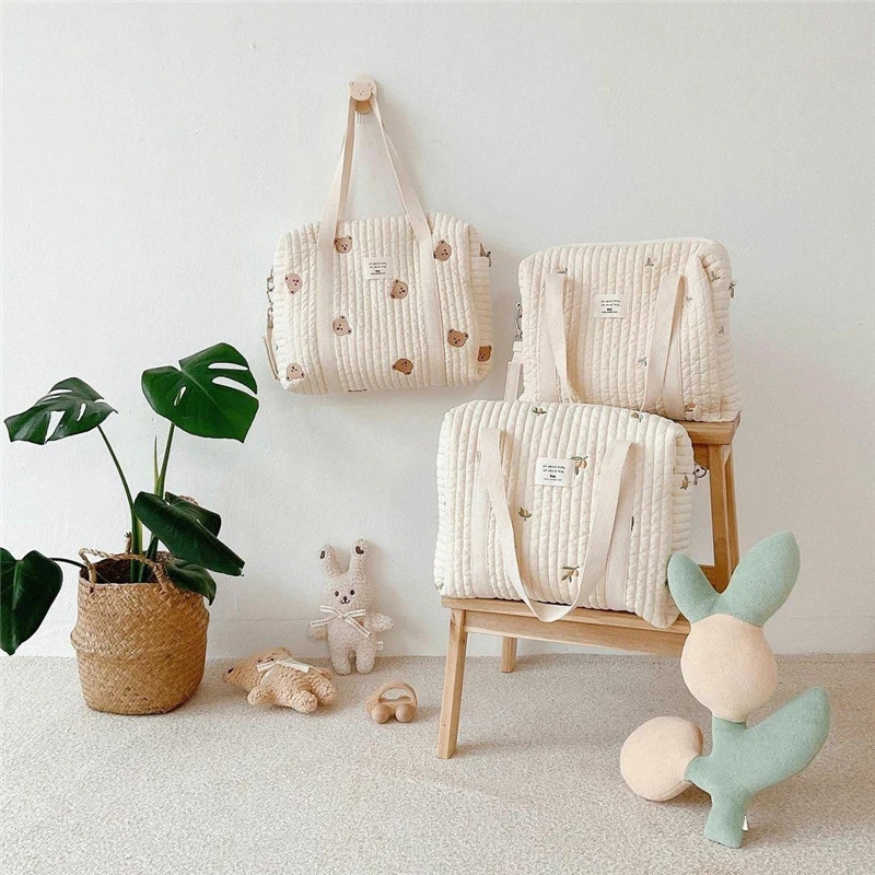 韓国スタイル新生児ケアおむつバッグミイラショルダーバッグ刺繍 - Diaper Caddy Organizer のレビューと価格