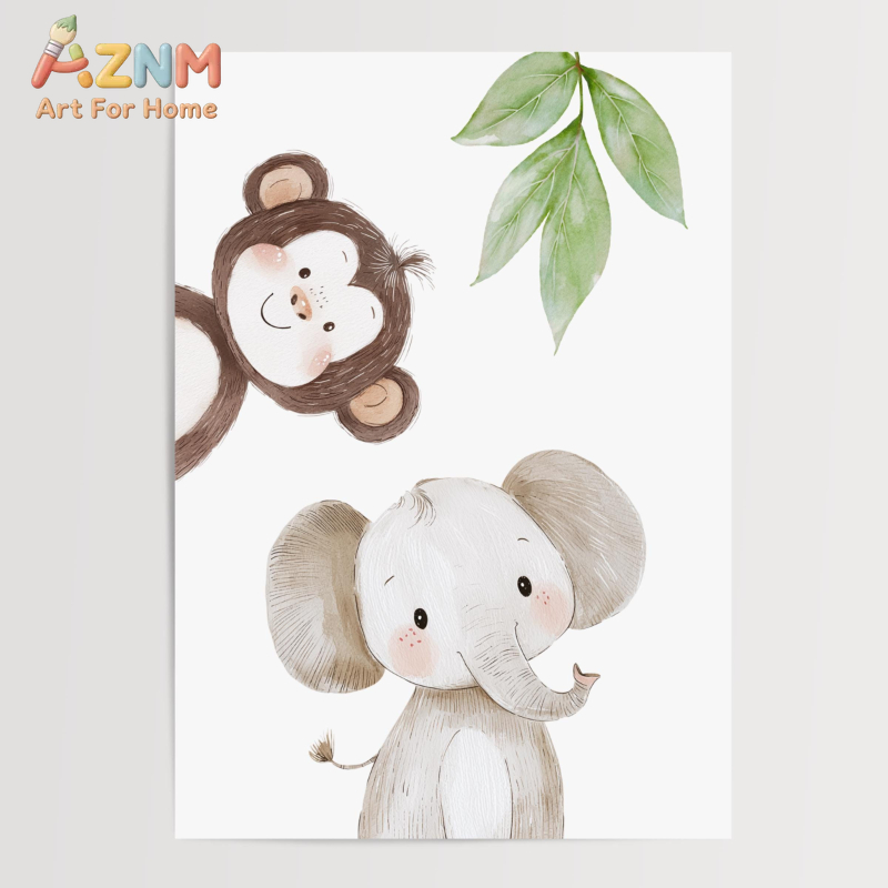 1枚/3枚入り サファリアニマル保育園プリント |   ジャ - Baby Nursery Animal Theme のレビューと価格