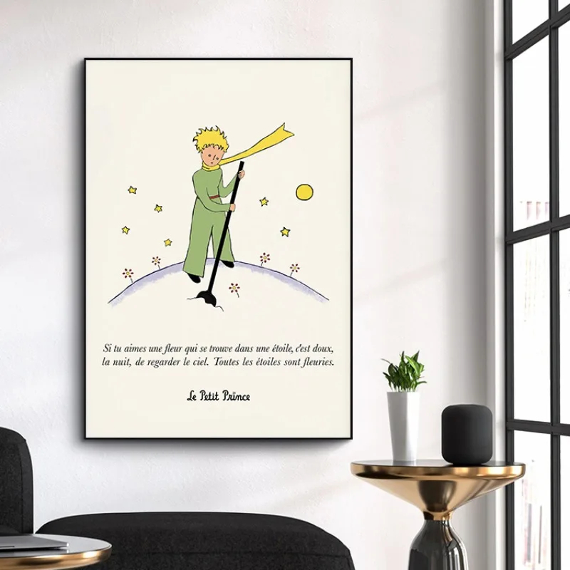 風変わりな童話アートプリント クラシックな童話の名言 星と飛 - Baby Nursery Quotes Wall Art のレビューと価格