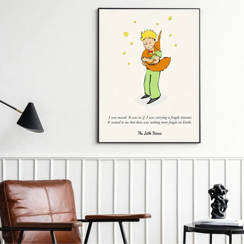 風変わりな童話アートプリント クラシックな童話の名言 星と飛 - Baby Nursery Quotes Wall Art のレビューと価格