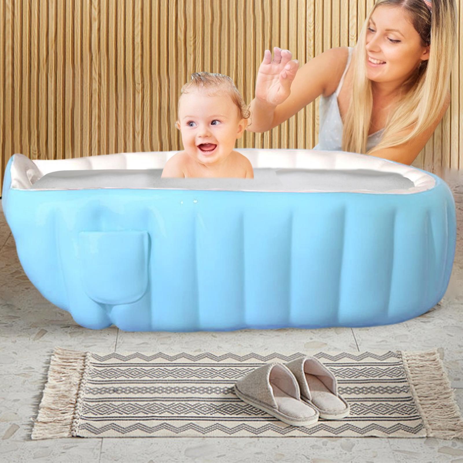 ベビー用空気注入式浴槽、足踏みポンプ付き折りたたみ式シャワー - Baby Nursery Must Haves のレビューと価格