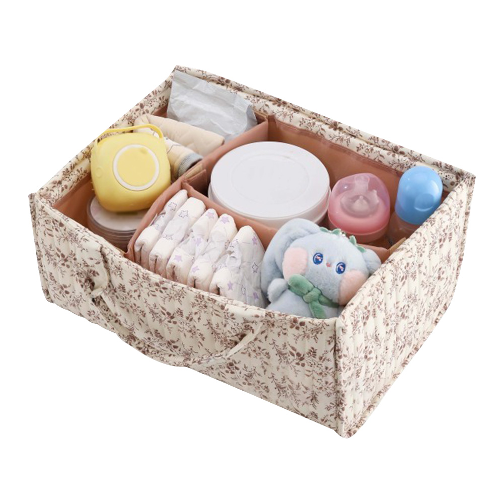花柄の保育園用収納バスケット、取り外し可能な仕切り付き、ベビ - Baby Nursery Must Haves のレビューと価格