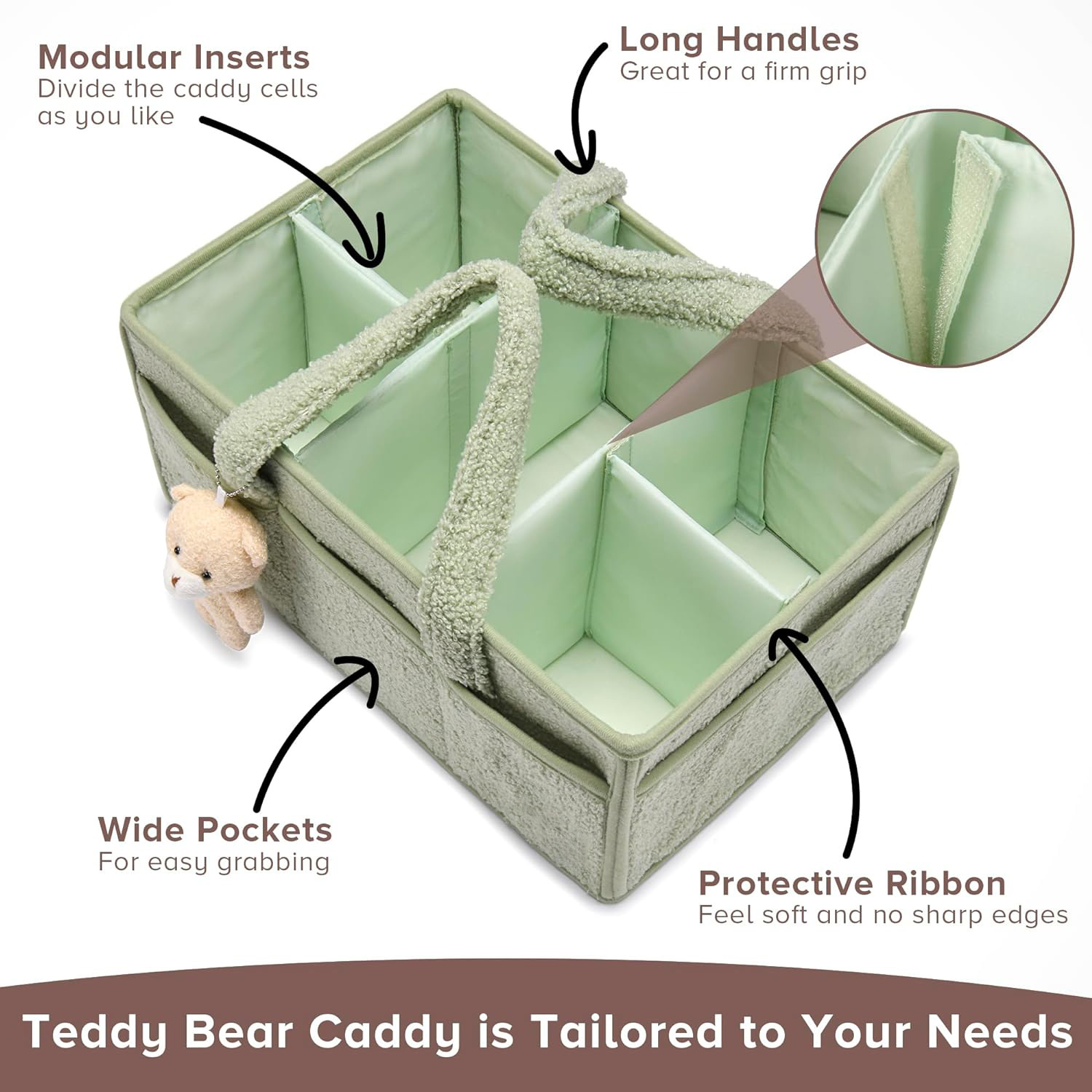 ベビーおむつキャディーオーガナイザー（ハンドル付き）、男の子 - Diaper Caddy Organizer のレビューと価格