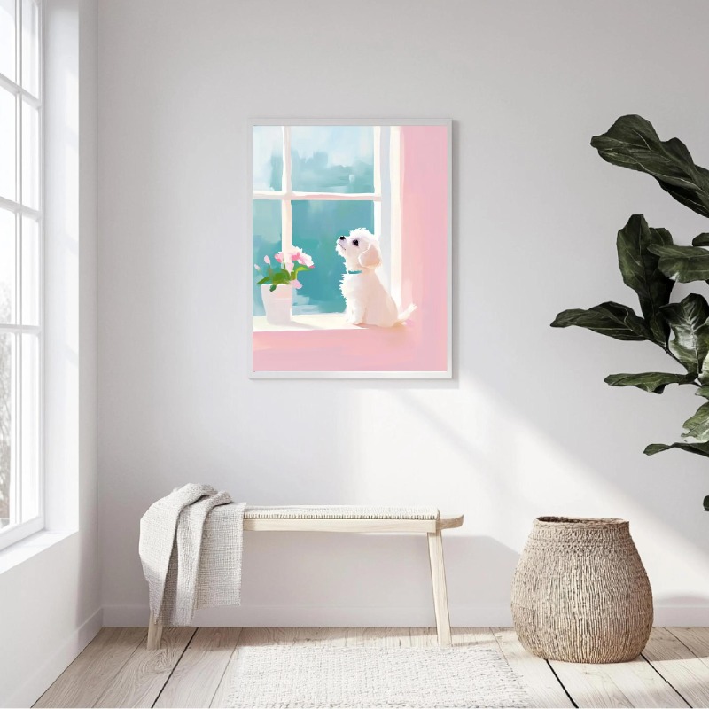 パステル動物キャンバスウォールアート気まぐれなウサギアヒル白 - Baby Nursery Animal Theme のレビューと価格