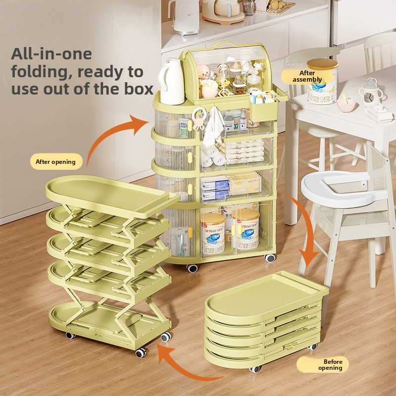 吊り下げ式フロアカートベビーオーガナイザー折りたたみ式収納ラ - Baby Nursery Cart のレビューと価格