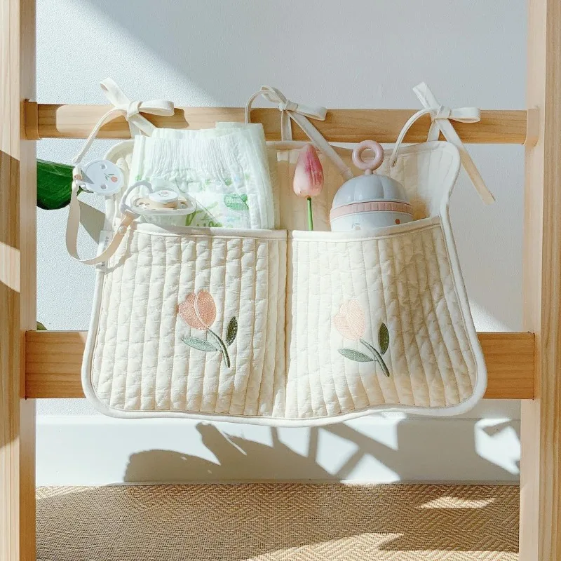 ベビーベッド吊り下げ収納バッグ ポータブル哺乳瓶おむつおもち - Baby Nursery Cart のレビューと価格