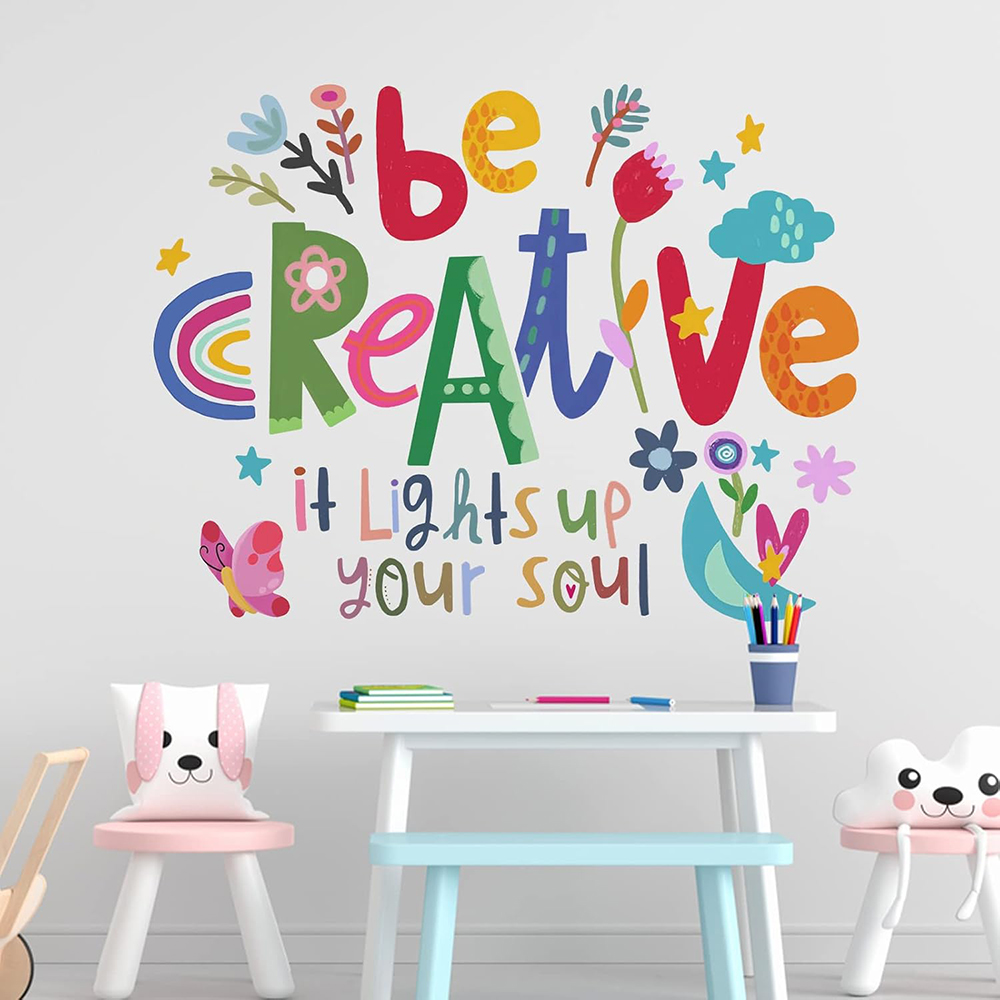 創造的なインスピレーションを与える引用句ウォールステッカー、 - Baby Nursery Quotes のレビューと価格