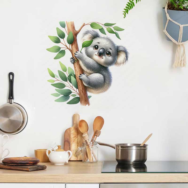かわいいコアラの壁のステッカー赤ちゃん子供部屋の装飾壁画自己 - Baby Nursery Mural Wallpaper のレビューと価格