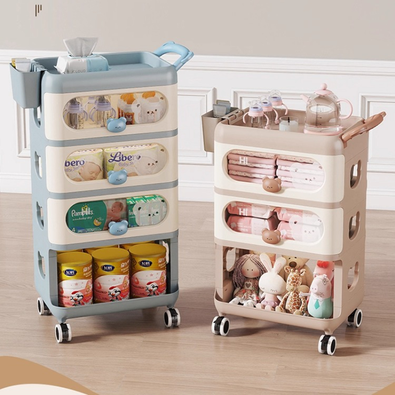 ‌ ベビー収納オーガナイザー、多層式ベビーカート、ポータブル - Baby Nursery Cart のレビューと価格