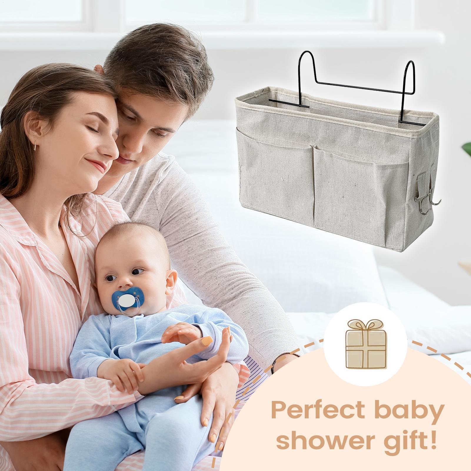 ベッドサイド収納オーガナイザー 調整可能 省スペース ポータ - Baby Nursery Cushion のレビューと価格