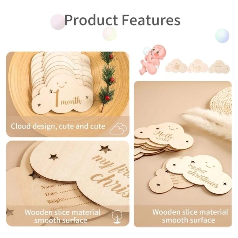 赤ちゃんの写真カード マイルストーンカード 幼児の成長 妊娠 - Milestone Card Set のレビューと価格