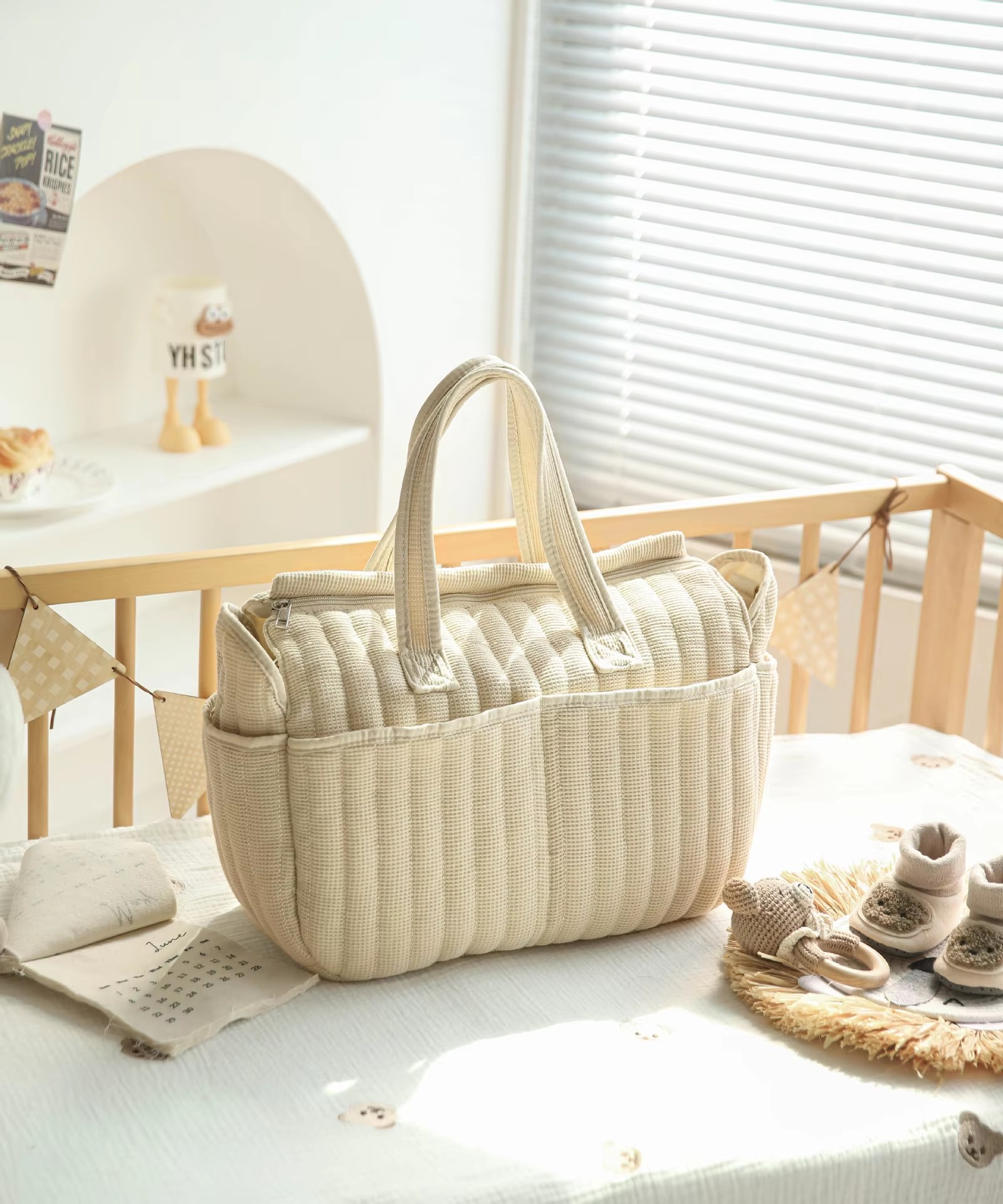 ファッションベビーおむつバッグ高級デザイナーハンドバッグ女性 - Diaper Caddy Organizer のレビューと価格